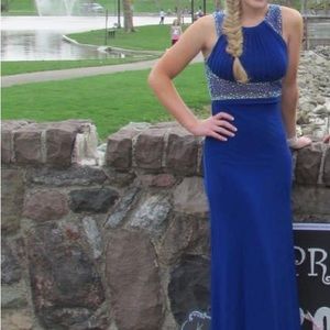 Blue prom dress